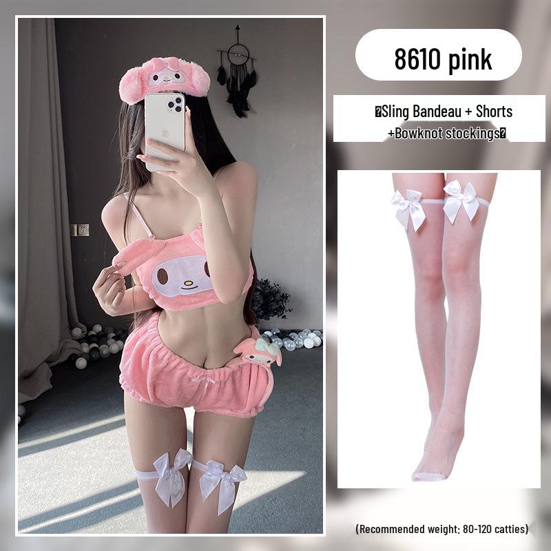 Illusionary Autumn/Winter Cartoon Lingerie Set: Cinnamoroll, My Melody & Kuromi Bra and Panty Collection