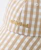 [Milkfed] GINGHAM LOGO CAP for women, BEIGE