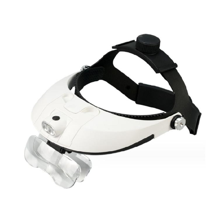 Durable ABS Materials Head Mounted Magnifying Glass with LED for Entomology Professional and Researcher