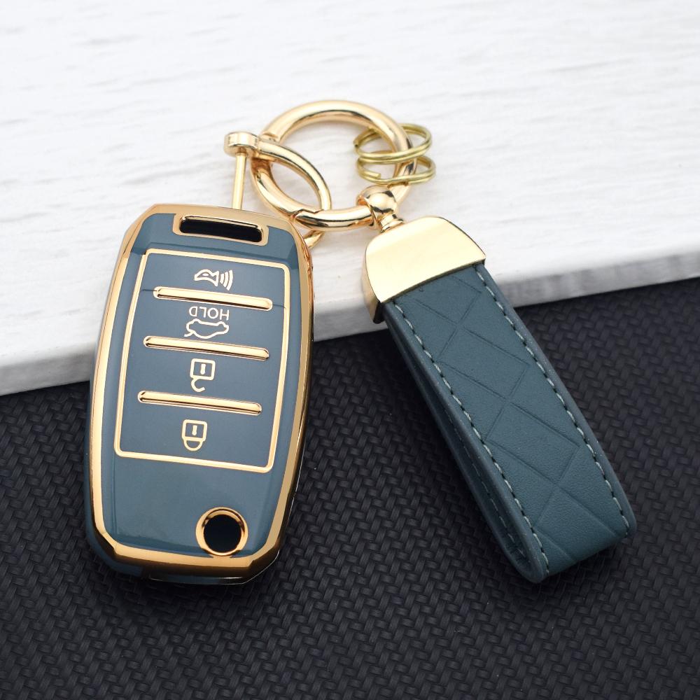 TPU Car Key Case for KIA RIO 3 K2 K3 K4 K5 Sportage Picanto Optima Soul Ceed Sorento Forte Stinger 3/4 Buttons Cerato Key Cover