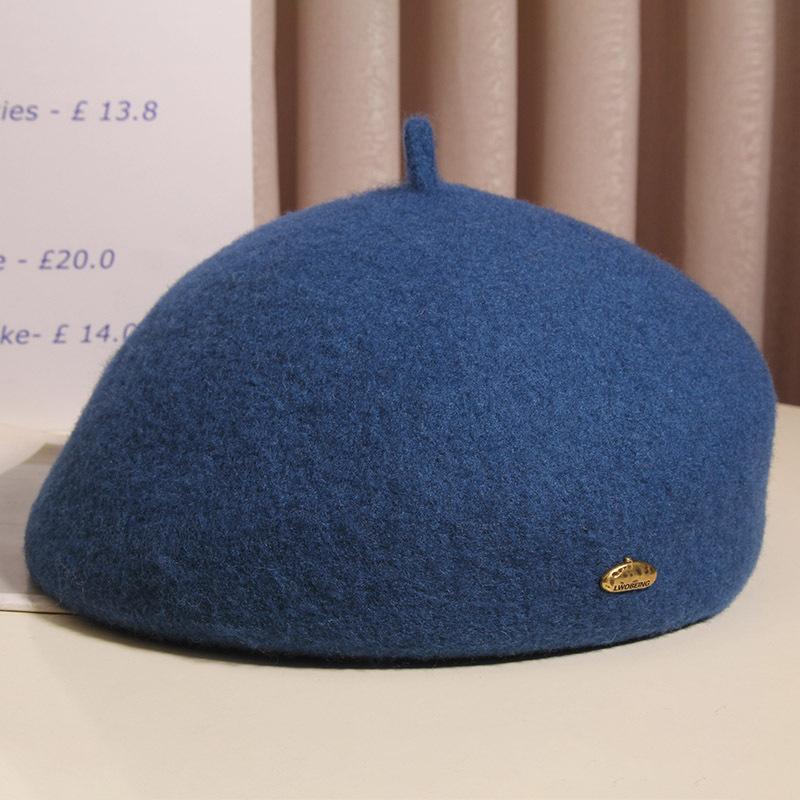 Female Big Head Circumference Showing Small Fashionable Korean Version High Quality Fashionable Versatile Painter Hat