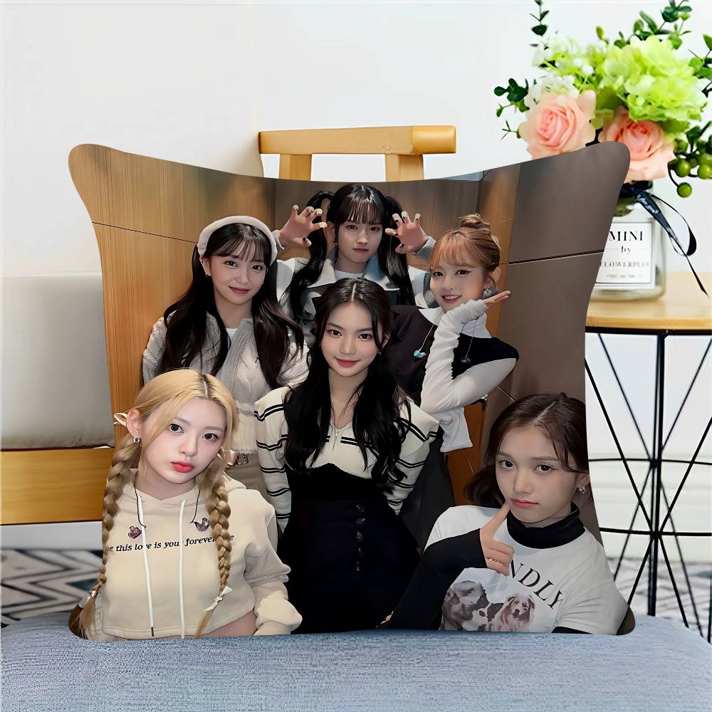 

Kpop S-STAYC Pillow Gift Home Office Decoration Pillow Bedroom Sofa Car Cushion CoverPillow Case 12x12Inch