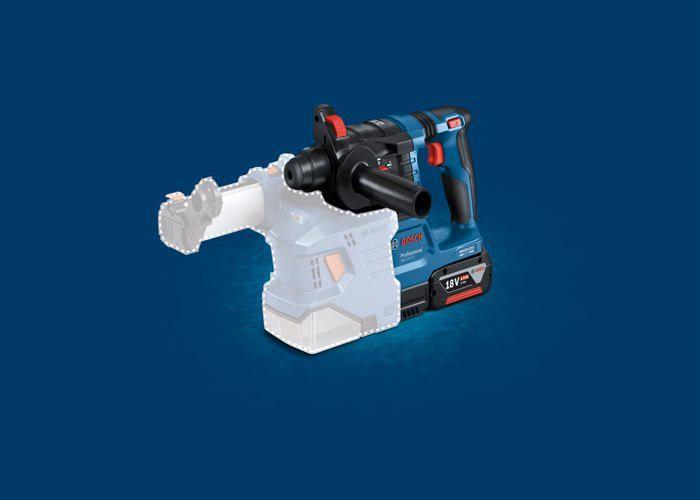 Burineur - Bosch Professional - GBH 18V-22 - Sans fil - 2 batteries 4Ah - Ergonomique