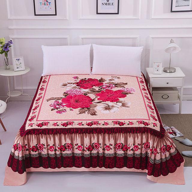 

Утолщенная матовая плоская простыня мягкая шлифованная простыня размера «king size» красная свадебная простыня 245x245cm