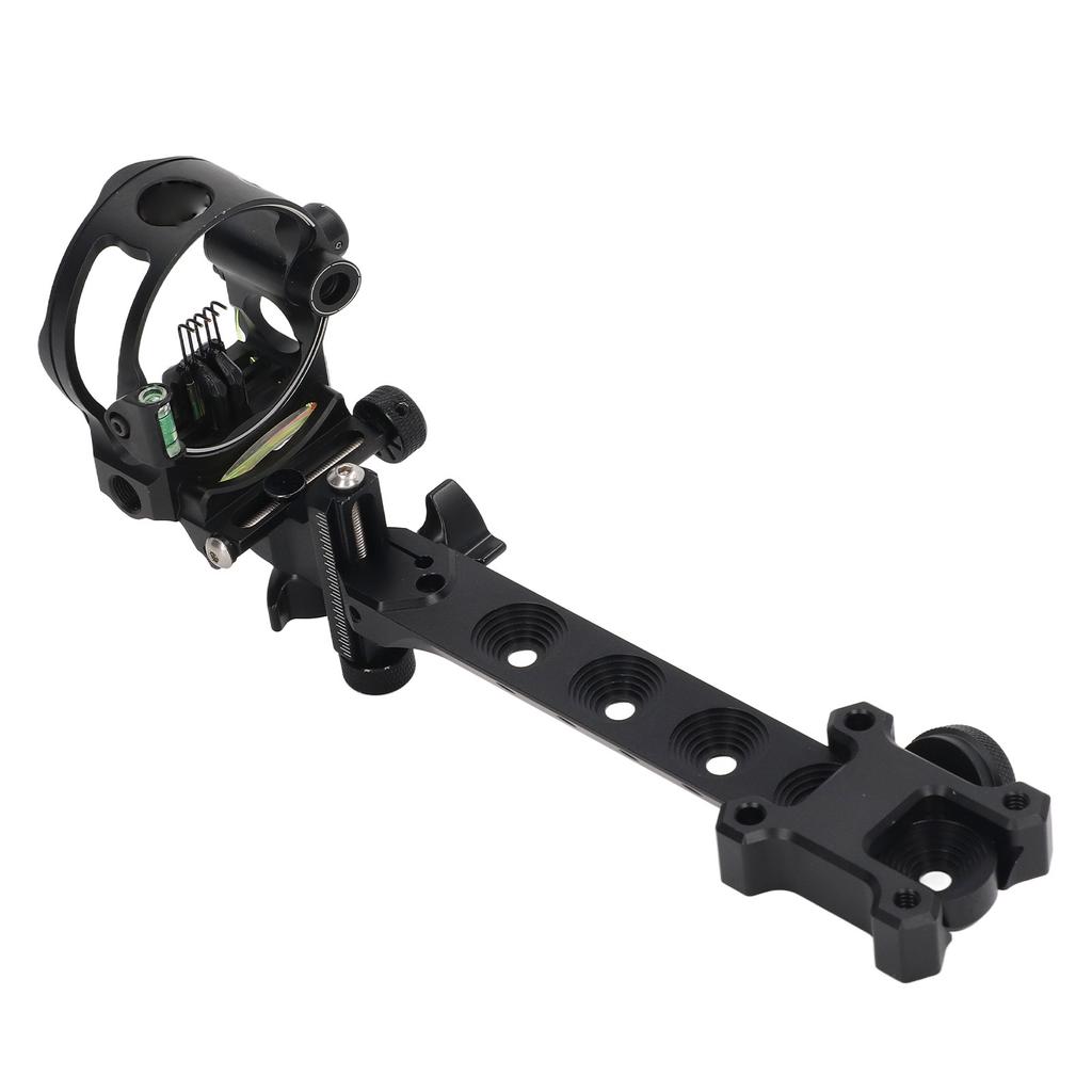Bow Target Sight 5 Pins with Retina Function Aluminium Alloy Archery Sight for Outdoor Hunting Shooting