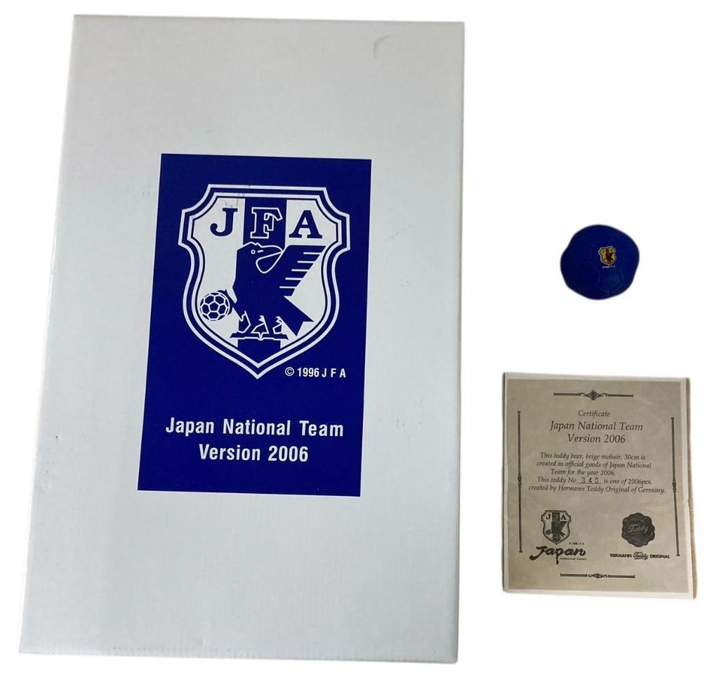 [USED] Limited Edition 2006 Herman Teddy Bear Japan National Soccer Team Uniform 2006