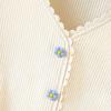 Women's Sweet Style V-Neck Button T-Shirt