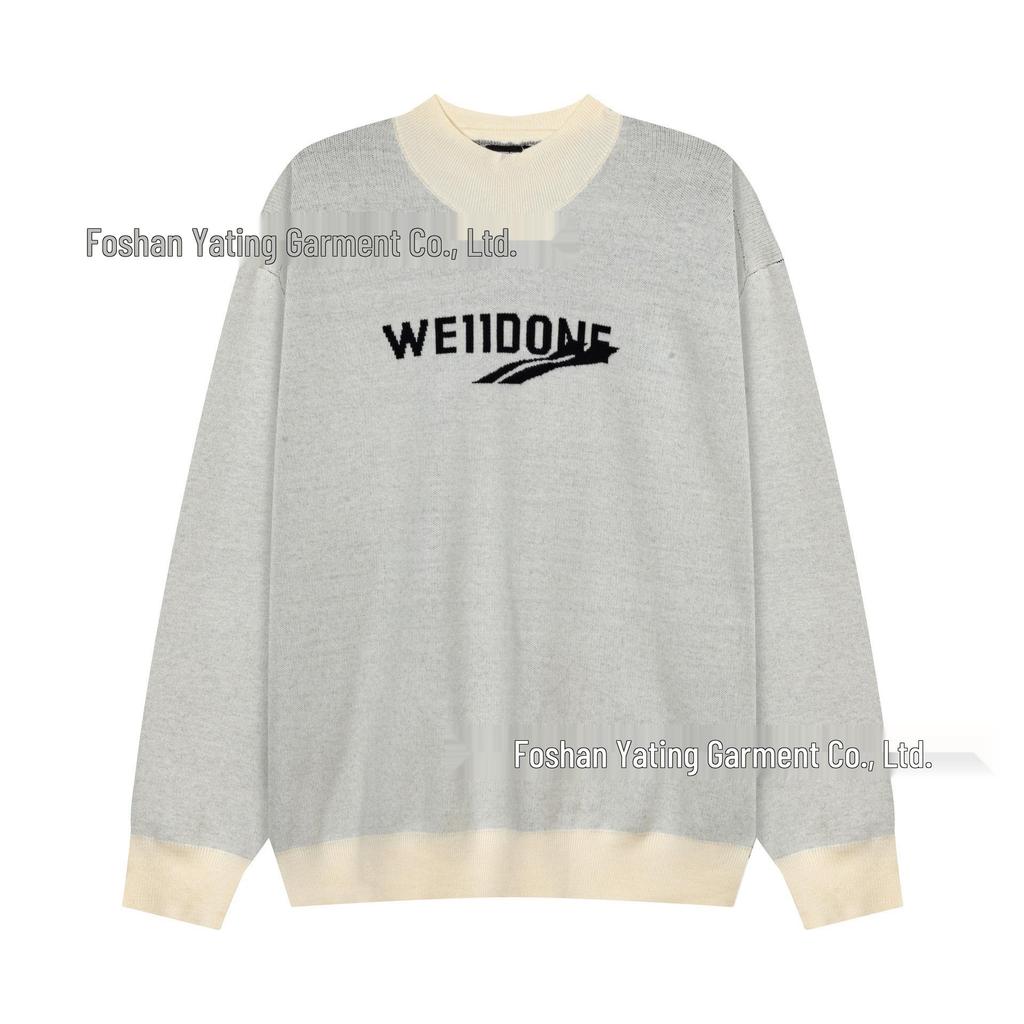 25th Anniversary Logo Embroidered Wool Knit Zip-Up Hoodie Sweater