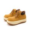 Ugly cute big-headed Martin boots for women's autumn new retro rhubarb boots fashionable thick-soled short boots for women