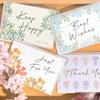 Elegant Wedding Money Gift Card Beautiful Money Gift Card Flower Theme Greeting Card for Parties Celebration