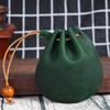 Vintage Genuine Leather Small Coin Purse - Mini Handheld Wallet in First Layer Cowhide