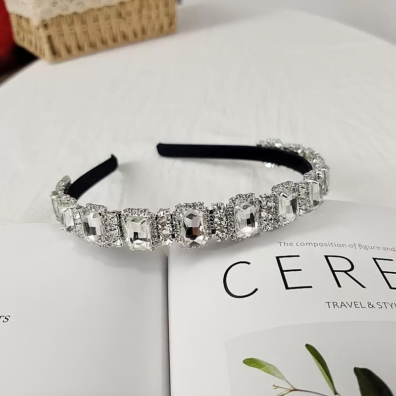 1 Stück Hochglanz Strass-Stirnband für Damen High-End-Gefühl Französischer Süßer und Cooler Mädchenstil Stirnband Haaraccessoires Sind für Damen Geeignet
