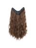 Bybrana V-shaped water ripple hair extensions black brown synthetic wig