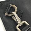 Salvatore Ferragamo Vintage Logo mit Riemen Tasche Beutel Clutch Tasche Leder Schwarz