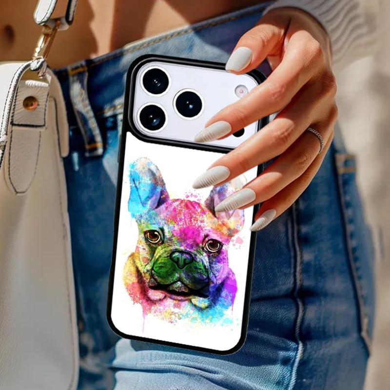 French Bulldog Dog Pug Phone Case For iPhone 17 Air 14 15 13 12 Max Cover For Apple 14 15 16 16e 11 Pro Max Plus Coque