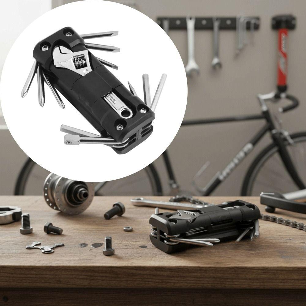 Multitool Motorcycle Tool Kits Portable Design Durable Construction Tire Repair Tool Stainless Steel Screwdriver Included