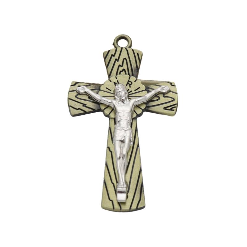 Cross Keychains Key Rings Religious KeyChains For DIY Car Hanging Simple Jewelry Handmade Gift