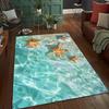 2D Broken Ground Cracked Hole Rug Non Slip Mat for Living Room Bedroom Modern Home Decor Realistic Earthquake Crevasse Design
