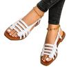 Damen Sandalen Sommerschuhe mit offener Spitze, Gladiator-Sandalen, Strandschuhe, Übergröße