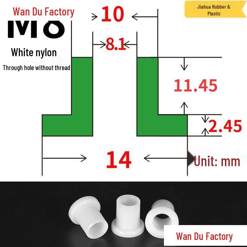 T-Shaped Nylon Insulating Bushing Spacer for M3-M35 Threads