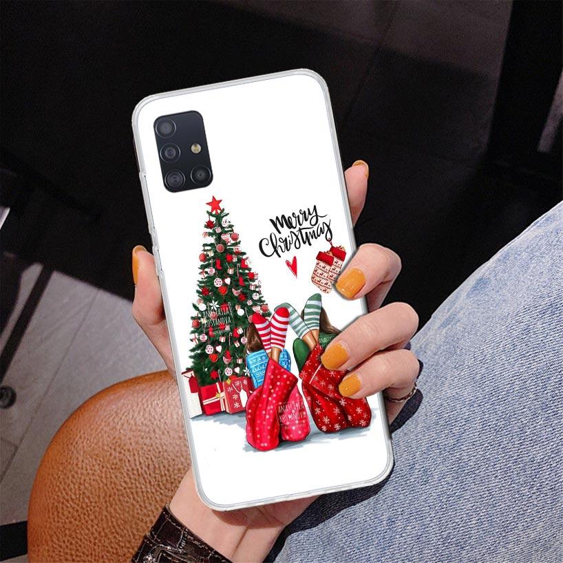 Christmas Girls Tree Gift Phone Case For Samsung Galaxy A52 A32 A22 A12 A51 A31 A50S A30S A20S A10S Note 20 Ultra 10 Plus S10 A7
