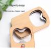 Wutuo Magnetic Bamboo Handle Beer Bottle Opener