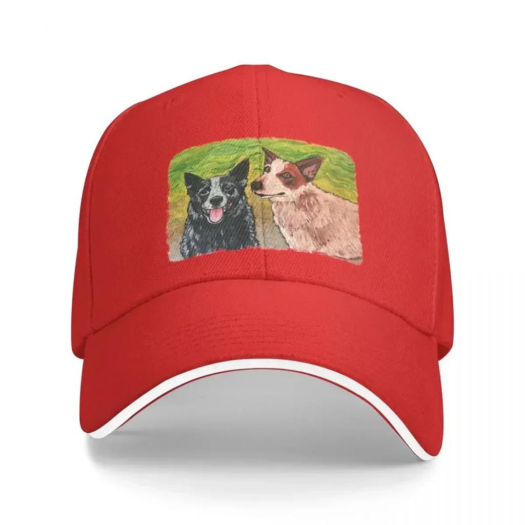 One Heeler, Two Heeler, Red Heeler, Blue Heeler Baseball Cap Visor Hat Beach Baseball Men Women's