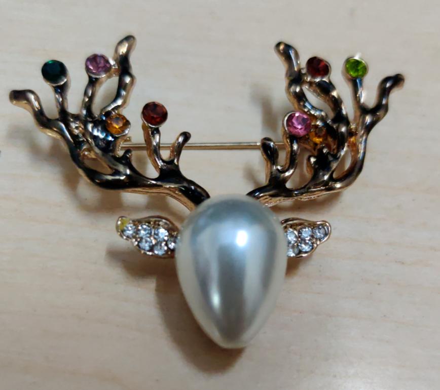 @ Beautiful Deer Brooch Pin For Women Dresses Gown Shawl Wedding Engagement SM104-60% OFF