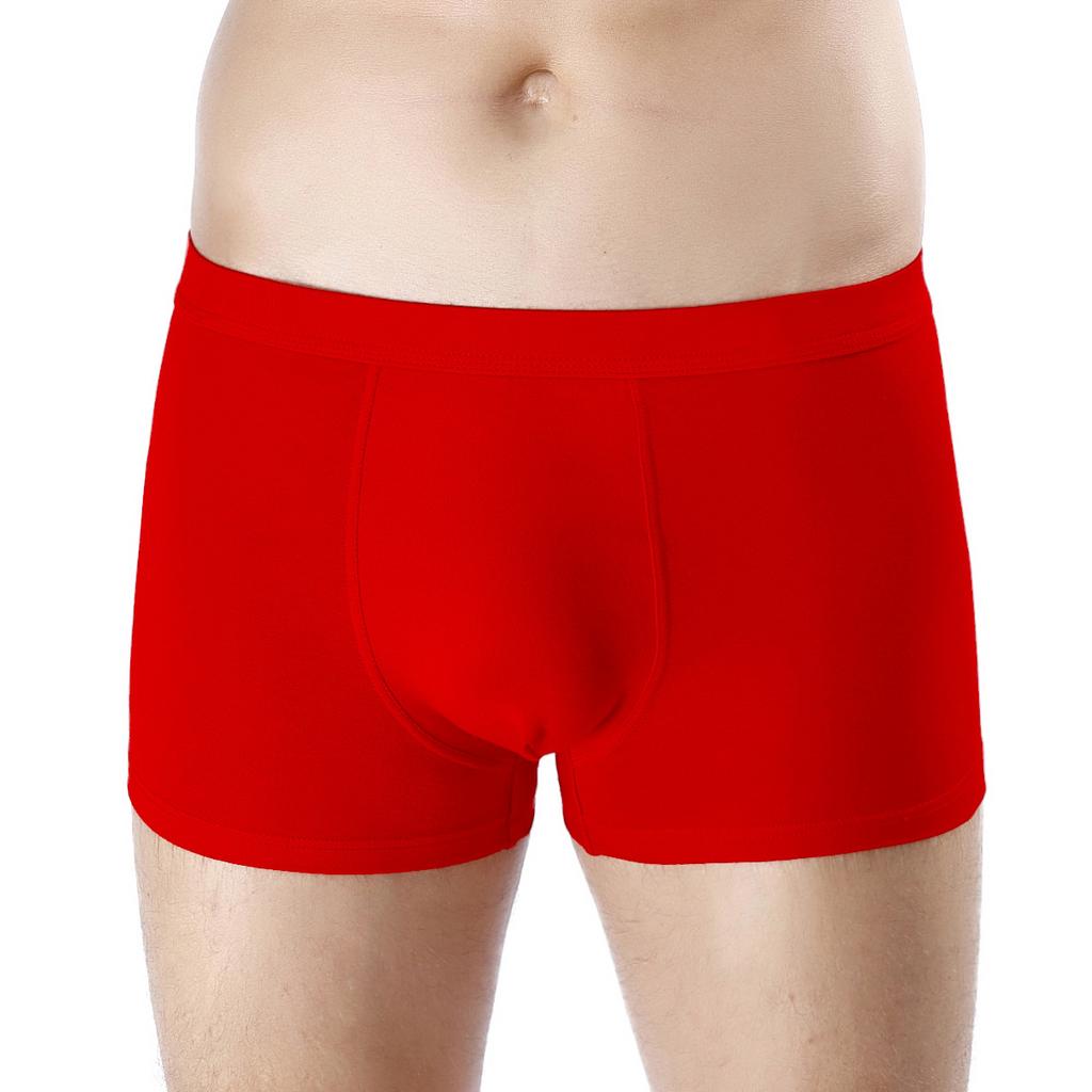 Slip Boxer Uomo Rossi in Cotone 10a Antibatterici Biancheria Intima per il Nuovo Anno