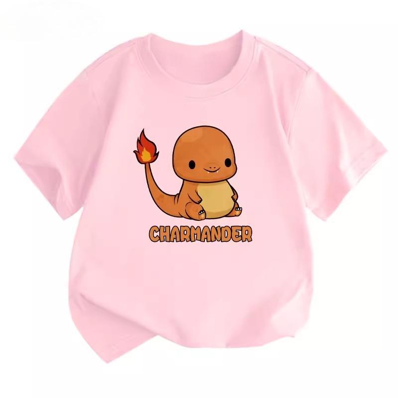 Potdemiel Summer New Pikachu Kids 100 Cotton TShirt Comfortable and Breathable Suitable for Boys and Girls