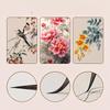 11Pcs Wood Writing Brushes Weasel Wool Hair Chinese Traditional Calligraphy Brush Set for Painting Pottery Ceramic Clay Writing