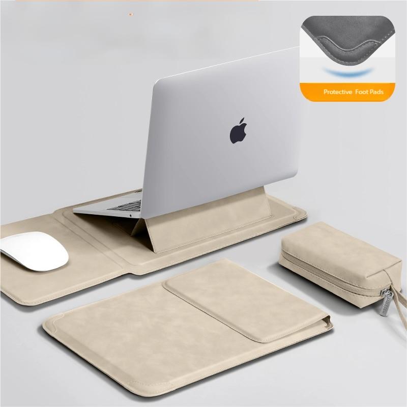 Laptop Sleeve Case 13 14 15 15.6 16Inch Voor Huawei HP DELL Tas Voor Macbook Air Pro 13 13.6 M4 Notebook Case met Standaard Mannen Vrouwen 13inch