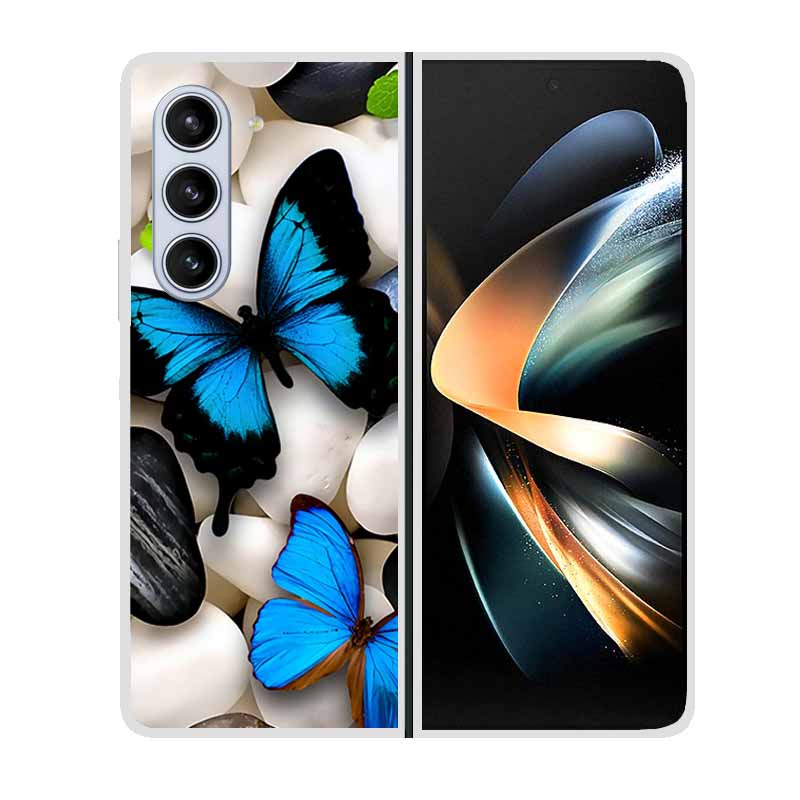 For Samsung Z Fold 5 Case Cute Fashion Hard Clear Phone Cover for Samsung Galaxy Z Fold5 5G ZFold5 Protective Shell Capa Cartoon