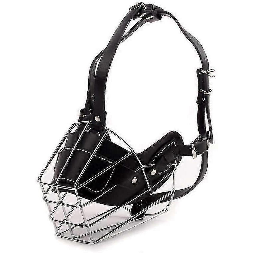 Super Muselière Métallique Muselière Chien Muselière Cuir Pour Grands Chiens Morsure Et Sentiment de Sécurité Pour La Plupart des Chiens moins