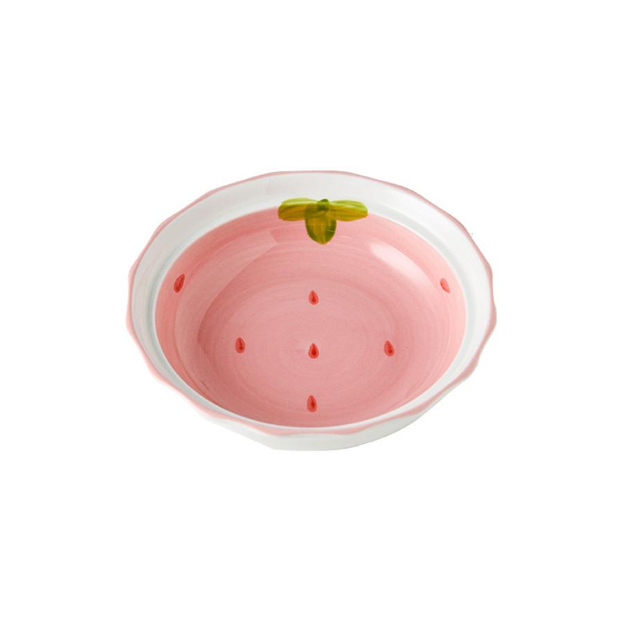 

Керамическая миска для кошек, питьевая вода для домашних кошек, консервы, миска для кошачьего корма, 5,5-дюймовая керамическая миска для кормления домашних кошек и собак M розовый