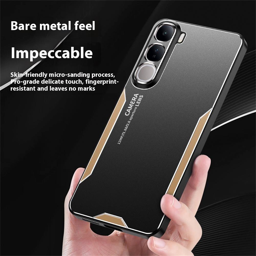 For vivo Y400 4G Phone Case Aluminium Alloy TPU PC Back Cover