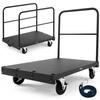 Drywall Cart Dolly, 816 Kg Load Capacity, 2-in-1 Steel Panel Truck Cart with 12.5 Mm Swivel Casters