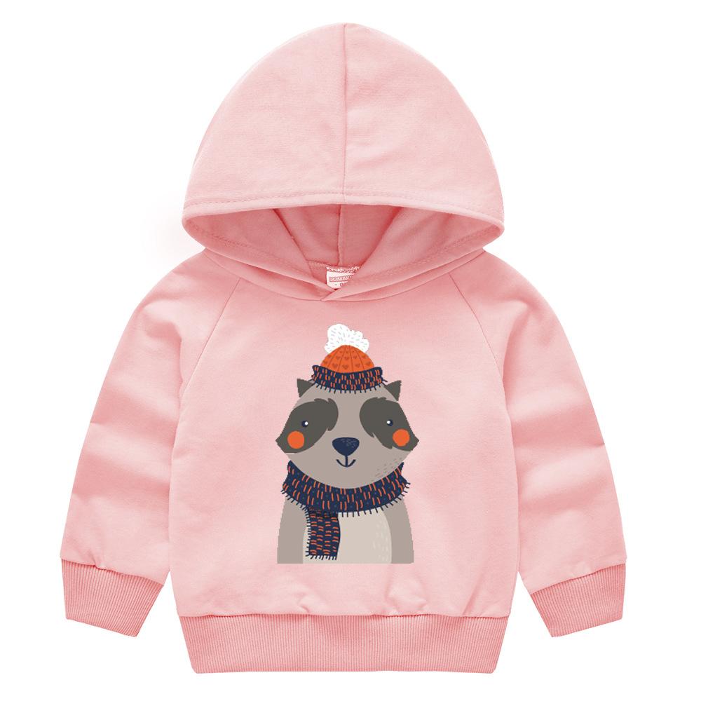 Frühling und Herbst Kindermode Kapuzenpullover Jungen und Mädchen Cartoon Druck Pullover Langarm Tops