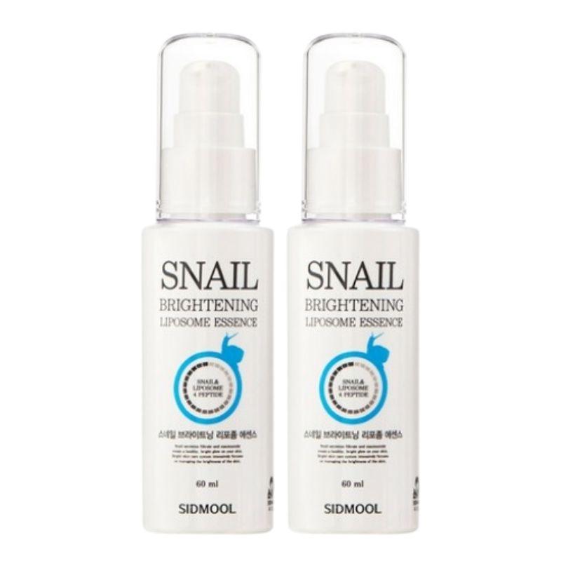 SIDMOOL Snail Brightening Liposome Essence 60ml Snail Secretion Filtrate 30% Niacinamide 2% 4-Peptide Hyaluronic Acid Facial Essence