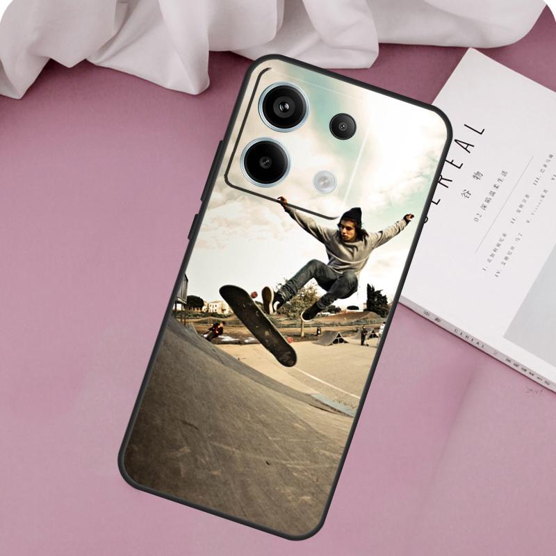 Cool Skate Case For Xiaomi Redmi Note 14 13 12 11 10 9 15 Pro Plus Redmi 14C 10C 12C 13C 15C 15 Cover