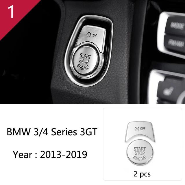 For BMW 3 4 Series F30 F31 F34 F36 Car Styling Interior Buttons Panel Frame Decoration Cover Trim Stainless Steel Accessories