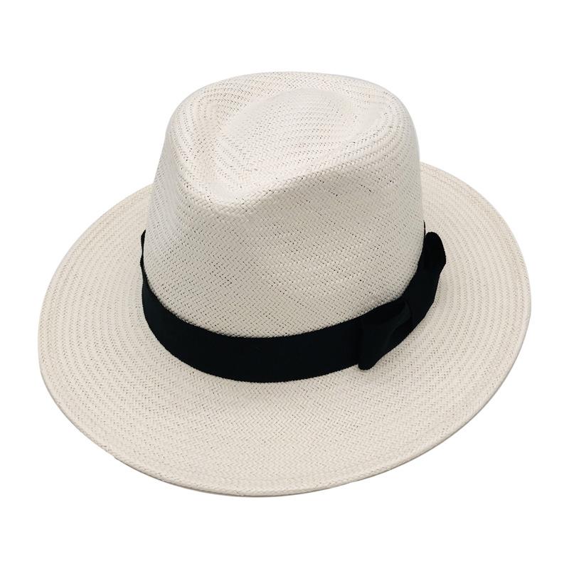 Recommended Self-Produced Men'S And Women'S Five-Point Fine Grass Multi-Color Summer Sun Protection And Sunshade Panama Straw Hat