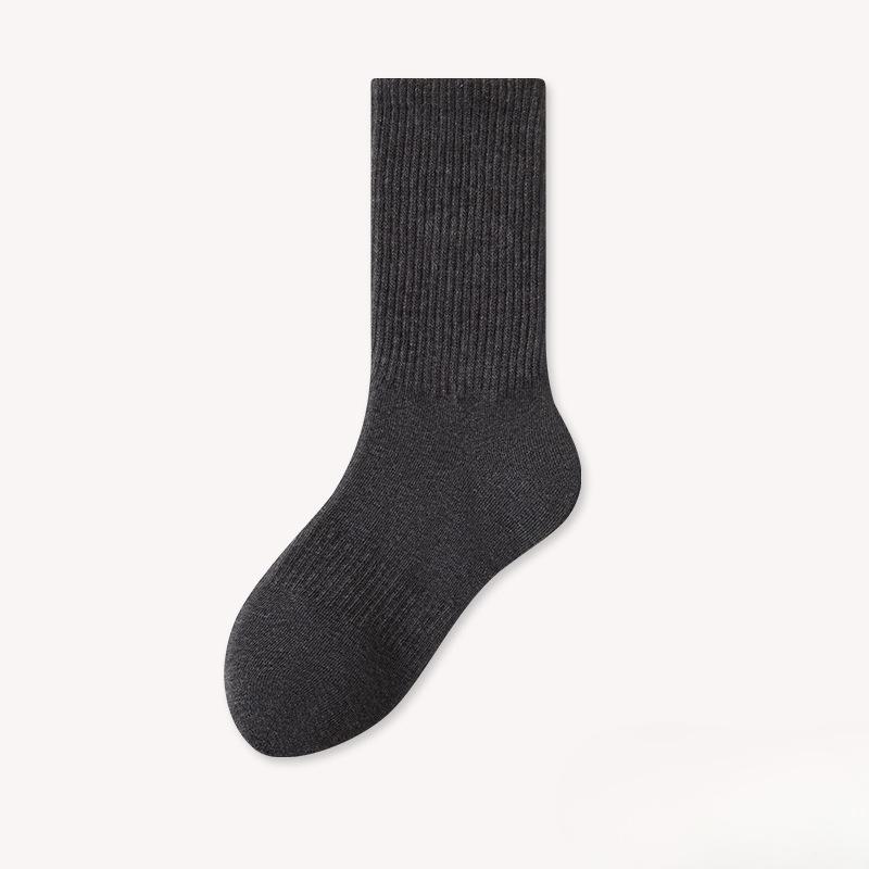 Antibacterial Socks - Men's Pure Cotton, Bone-free Mid-calf Socks, Sweat-absorbent, Breathable, Durable, and Anti-loosening.