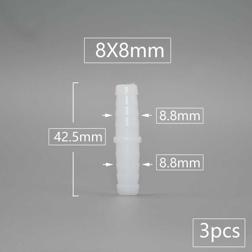 4/6/8/9/10/11/12mm PE Food Grade Direct Reducing Barb Connectors Aquarium Tank Air Pump Adapter Irrigation Hose Joint