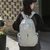 Fashion Trendy Cool Simple Pleated Solid Color Large Capacity Student Schoolbag New Junior High School High School Backpack