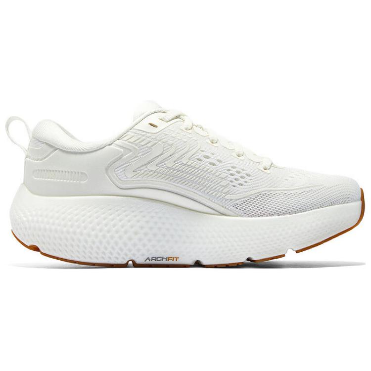 Skechers Go Run Max Road 6 Comfortable Versatile Low-Top Running Shoes Women Sneaker White 172078-OFWT