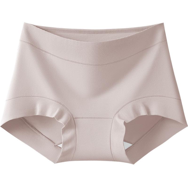 Large Size Lady Spring and Autumn Pure Cotton Antibacterial Crotch Breathable Mid Waist Triangle Briefs
