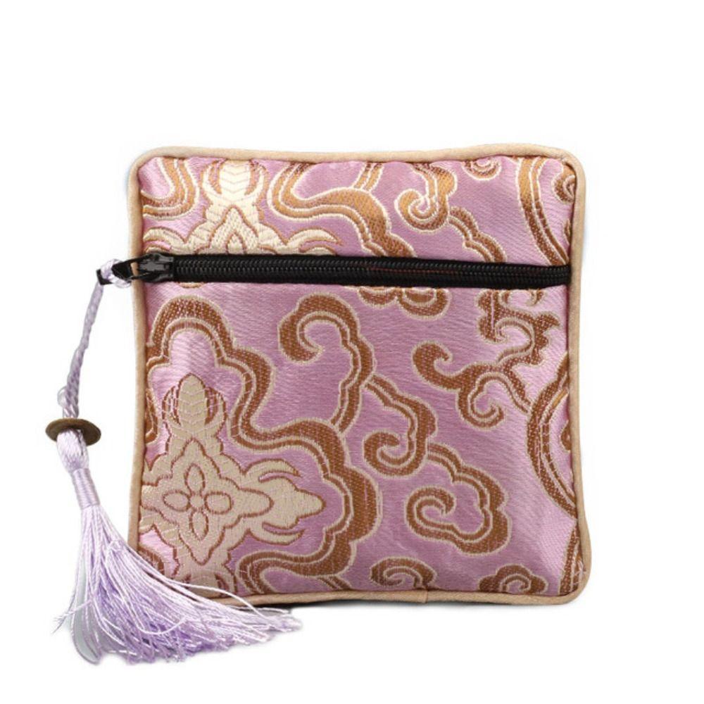 Jewelry Packaging Chinese Style Coin Purse Silk Jewelry Organizer Brocade Pouch Jewelry Storage Bag