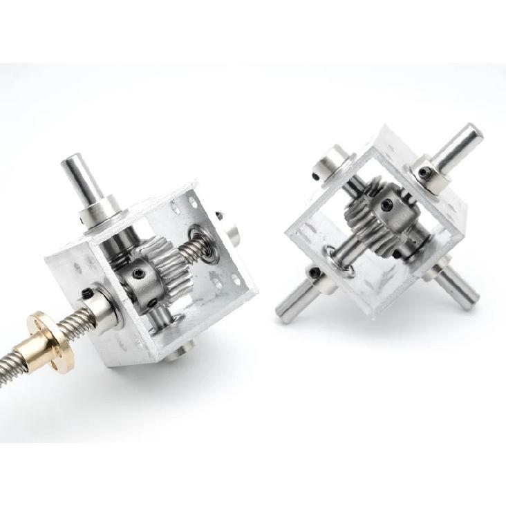 1:20 8MM High Torque Metal Gearbox Worm Gear Reducer DIY Robot Toy Car Precision Gear Ratio For Enhanced Performance