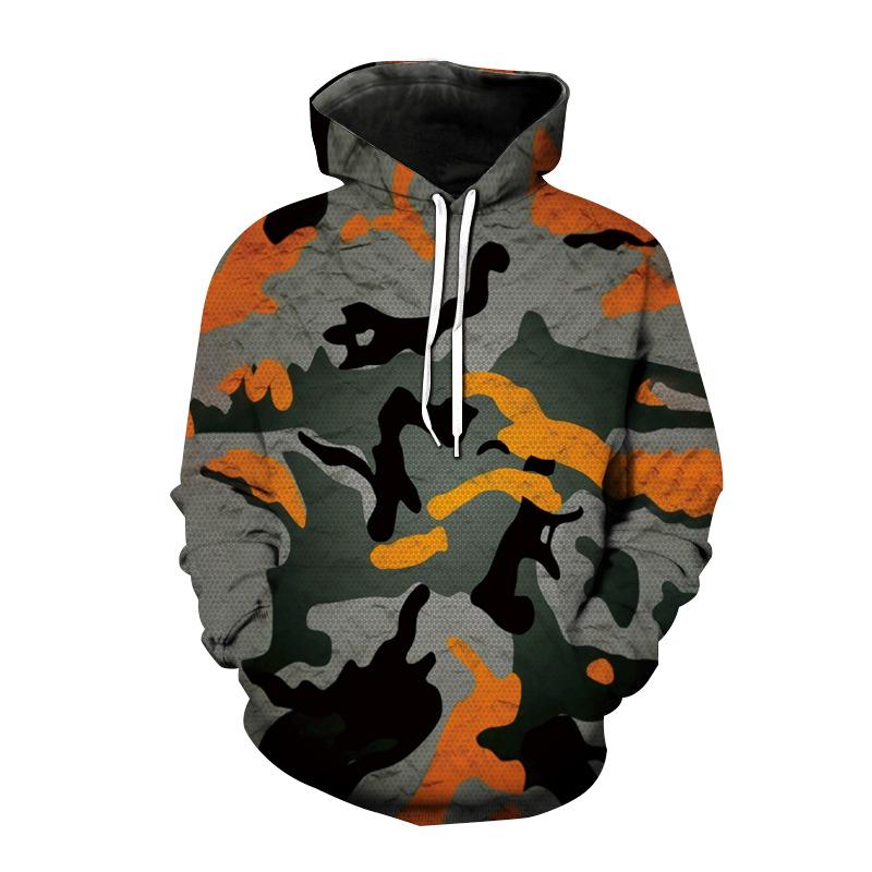 Felpa Mimetica Camo Stampa 3D Uomo Donna Streetwear Felpe Pullover Oversize Felpe con Cappuccio Uomo Top Abbigliamento